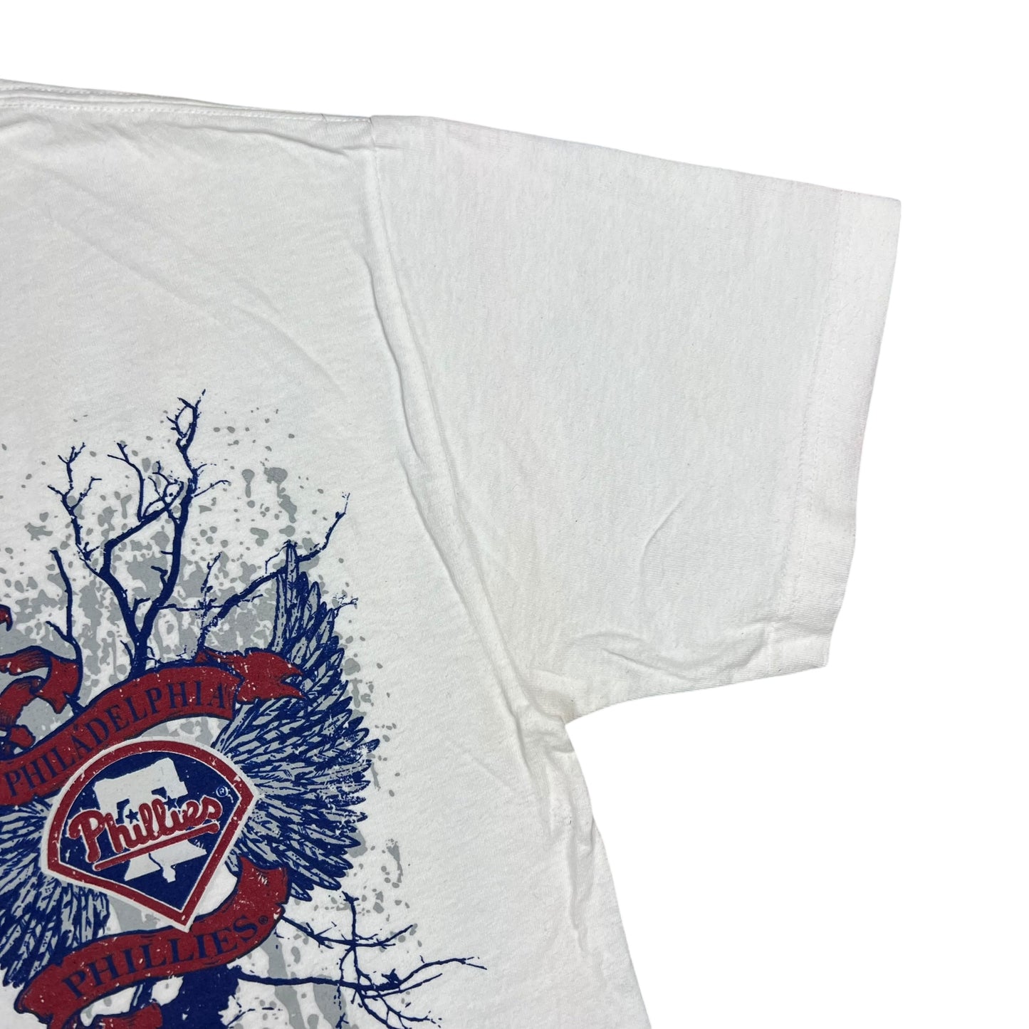 Vintage Y2K Philadelphia Phillies tattoo graffiti affliction style tee (M)
