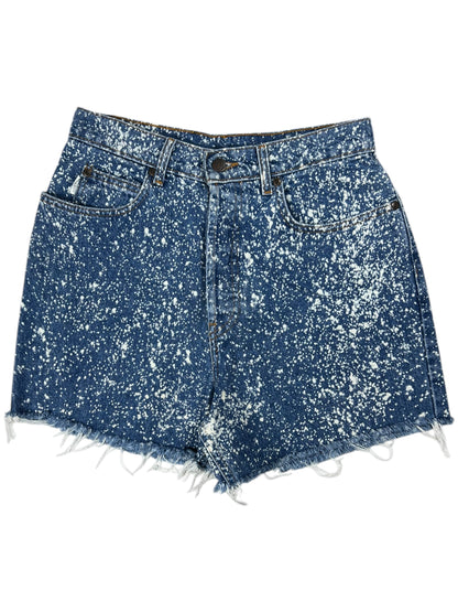 Vintage 90s Desert Blue Jeans USA made acid wash button fly cut off Jean shorts (29)