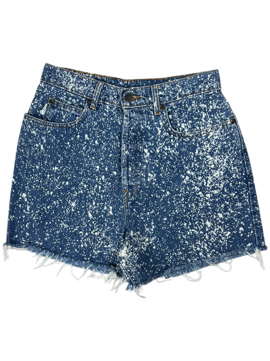 Vintage 90s Desert Blue Jeans USA made acid wash button fly cut off Jean shorts (29)