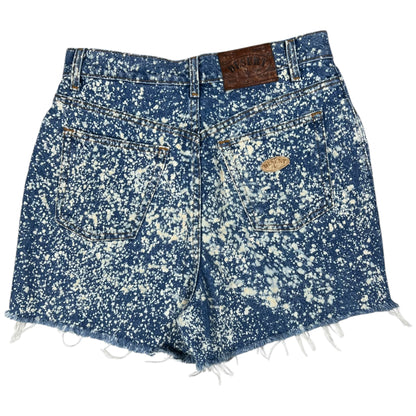 Vintage 90s Desert Blue Jeans USA made acid wash button fly cut off Jean shorts (29)