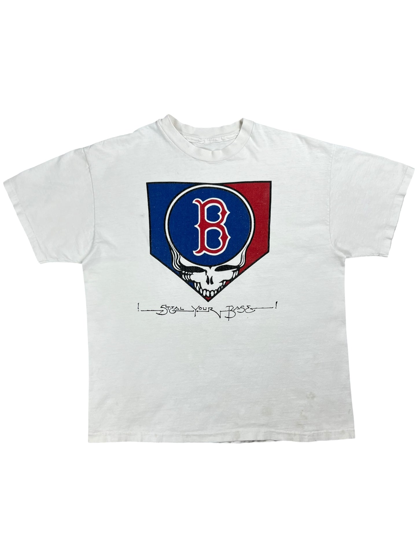 Vintage 90s Grateful Dead Boston Red Sox Steal Your Base lot band tee (L)