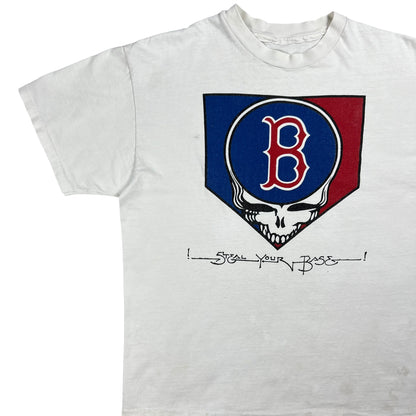 Vintage 90s Grateful Dead Boston Red Sox Steal Your Base lot band tee (L)