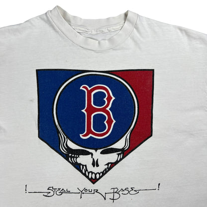 Vintage 90s Grateful Dead Boston Red Sox Steal Your Base lot band tee (L)