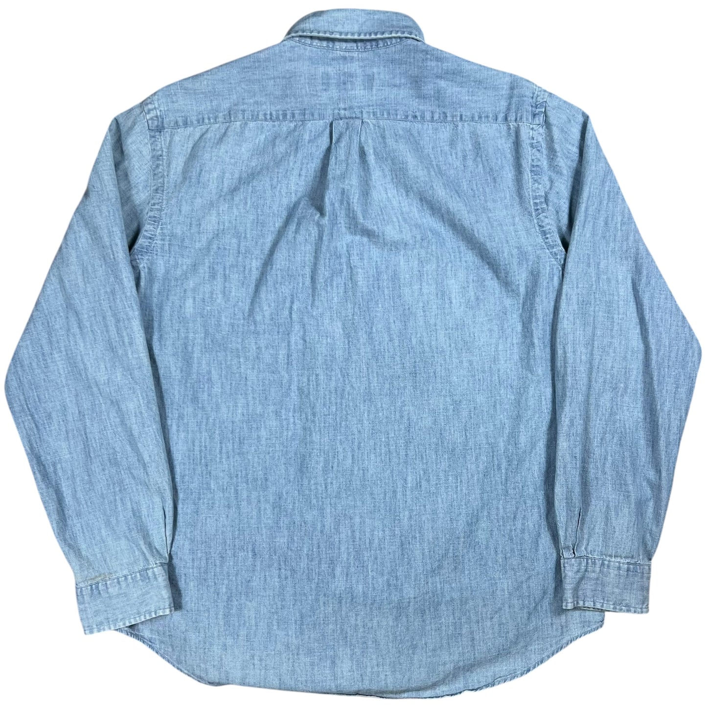 Y2K Polo Ralph Lauren 100% cotton denim button down shirt (L)