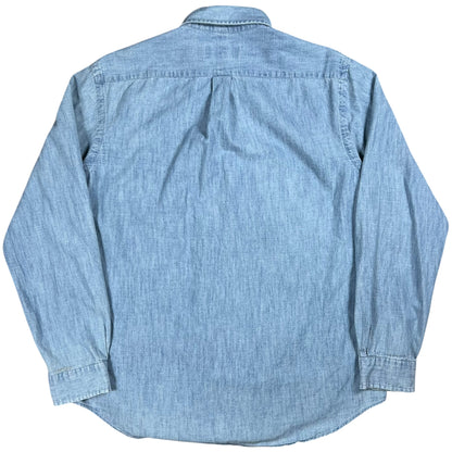 Y2K Polo Ralph Lauren 100% cotton denim button down shirt (L)