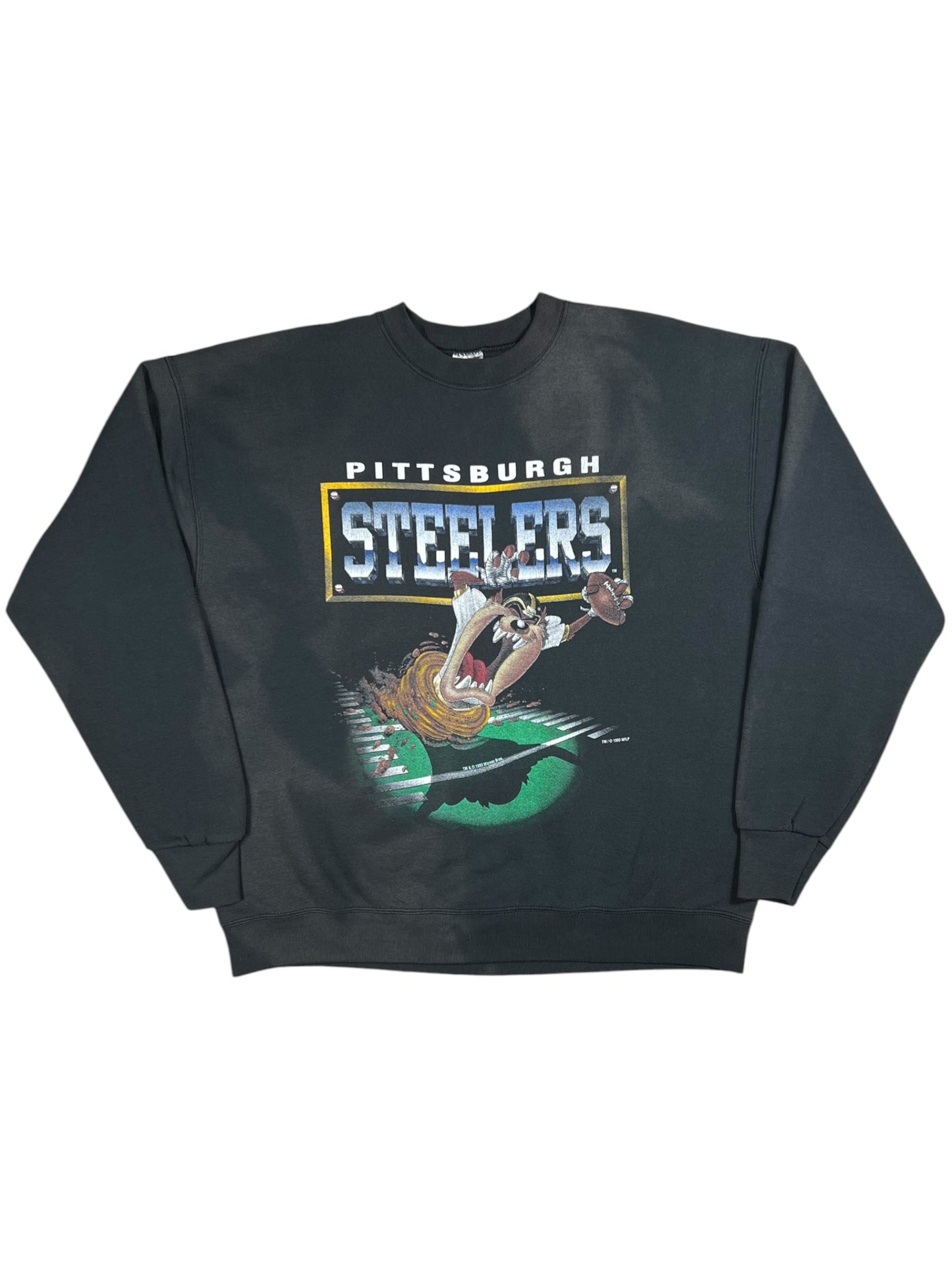 Vintage 1995 Pittsburgh Steelers Tasmanian Devil Taz faded crewneck (XL)
