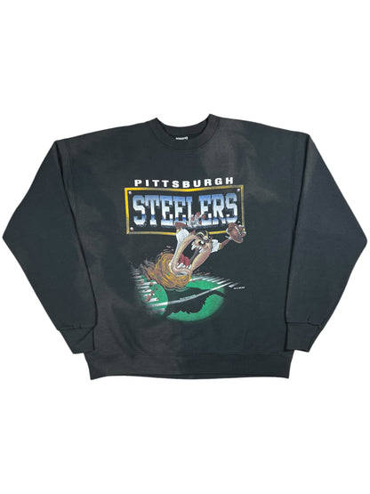 Vintage 1995 Pittsburgh Steelers Tasmanian Devil Taz faded crewneck (XL)