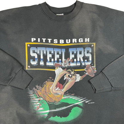 Vintage 1995 Pittsburgh Steelers Tasmanian Devil Taz faded crewneck (XL)