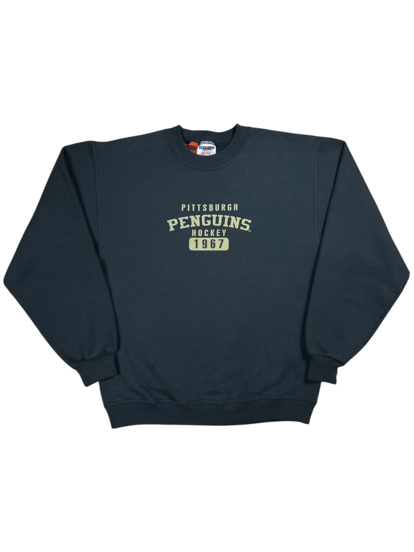 Vintage Y2K Pittsburgh Penguins NHL custom fan crewneck (S)