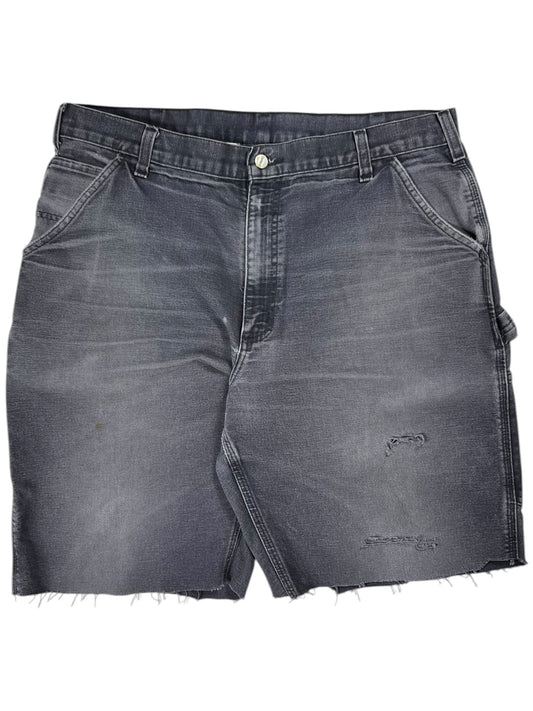 Vintage Y2K Carhartt B11 PTB distressed cut off work shorts (36)