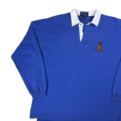 Vintage 90s Abercrombie & Fitch Trekking Club faded long sleeve rugby shirt (L)