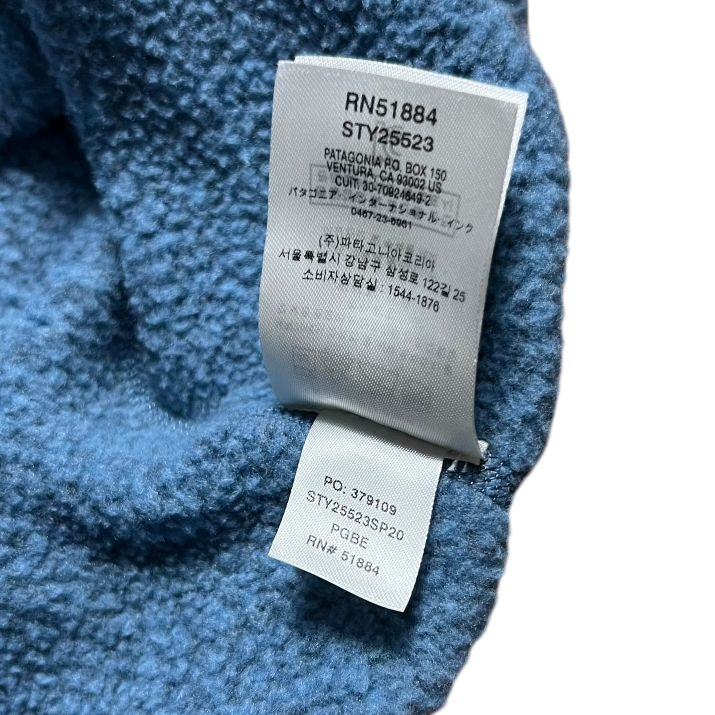 2020 Patagonia Better Sweater blue 1/4 zip fleece (XL)