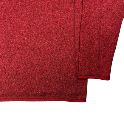 2019 Patagonia Better Sweater crimson red 1/4 zip fleece (XL)