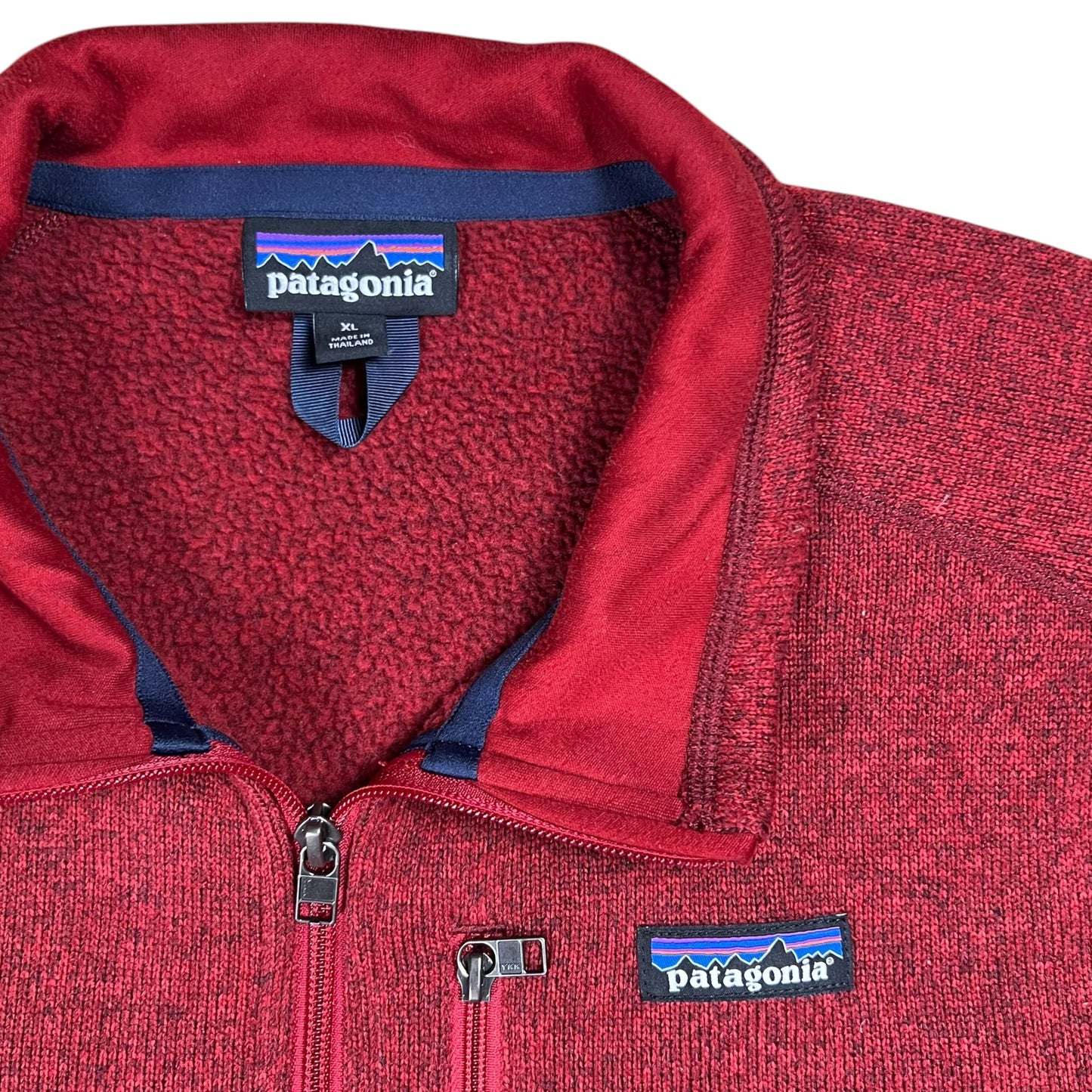 2019 Patagonia Better Sweater crimson red 1/4 zip fleece (XL)
