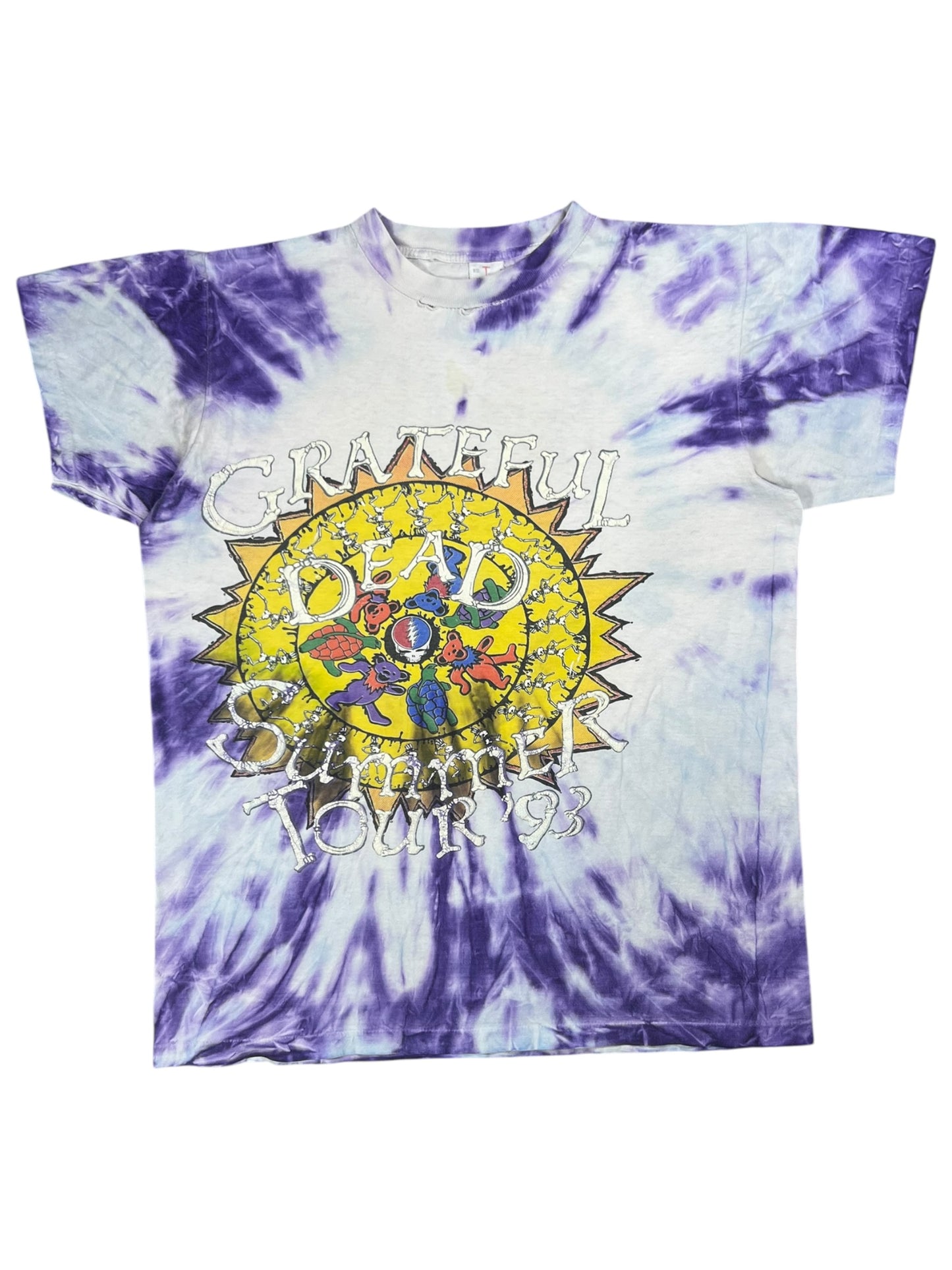 Vintage 1993 Grateful Dead Summer Tour with Sting tie dye band lot tee (XL)