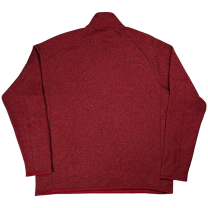 2019 Patagonia Better Sweater crimson red 1/4 zip fleece (XL)