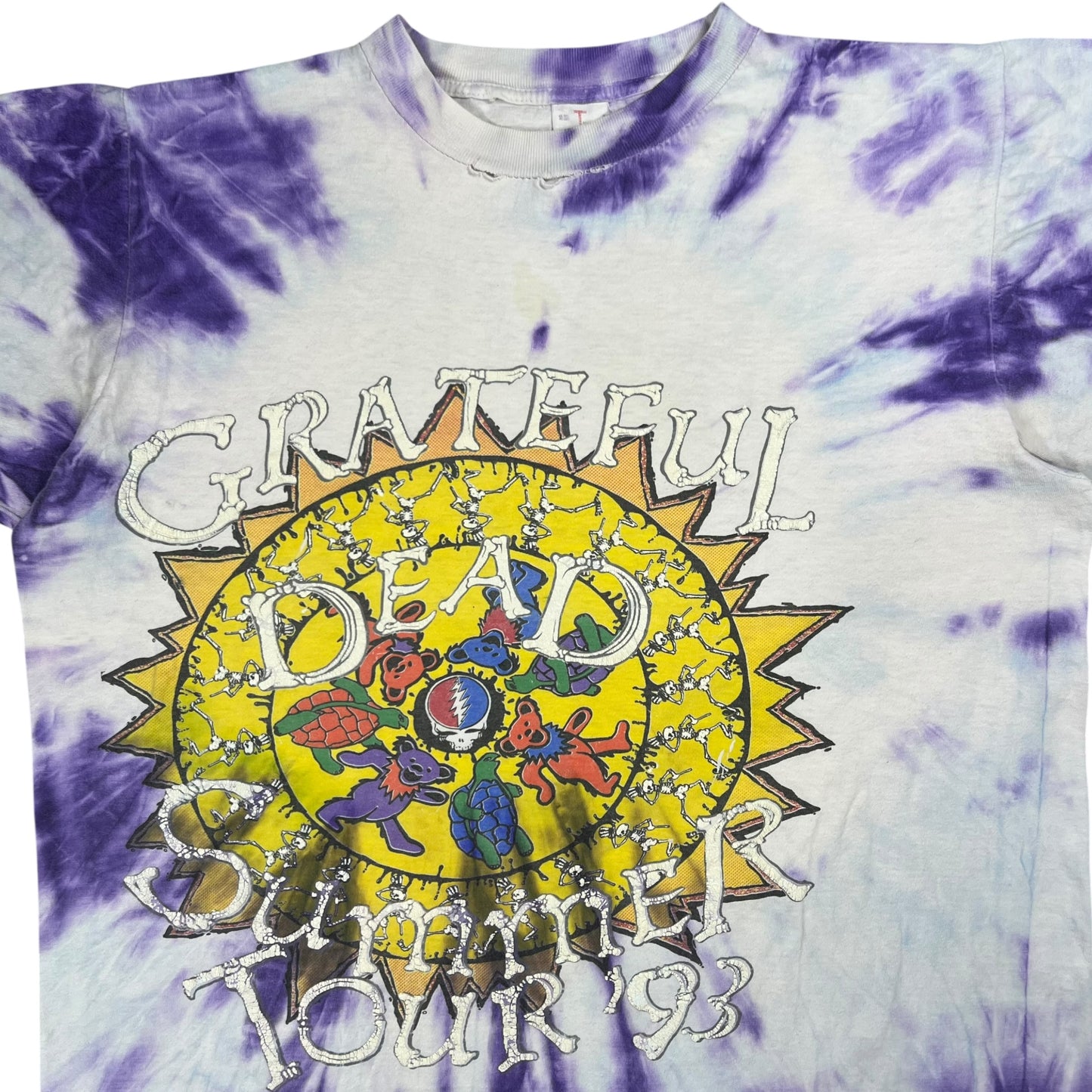 Vintage 1993 Grateful Dead Summer Tour with Sting tie dye band lot tee (XL)
