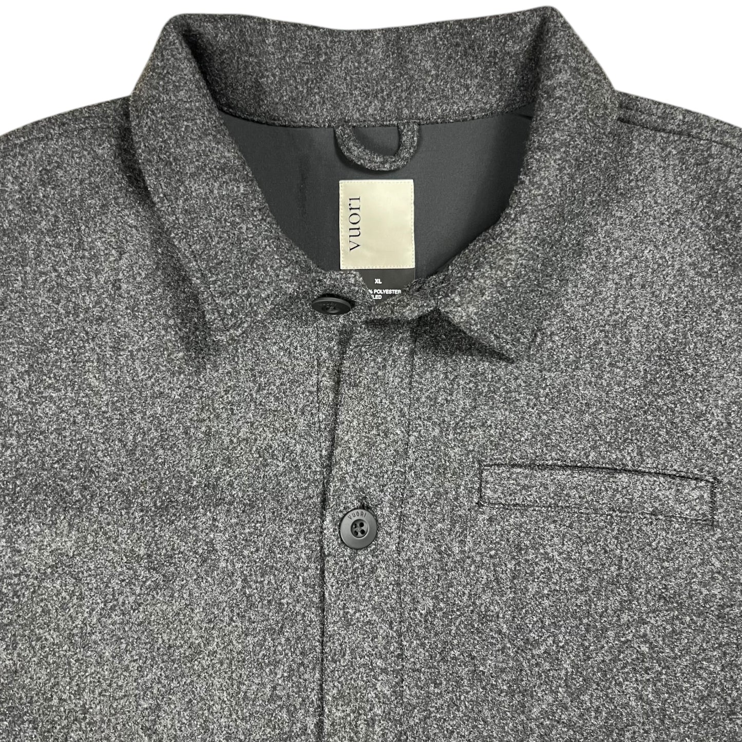 Vuori brecken jacket men’s heather black shirt jacket (XL)