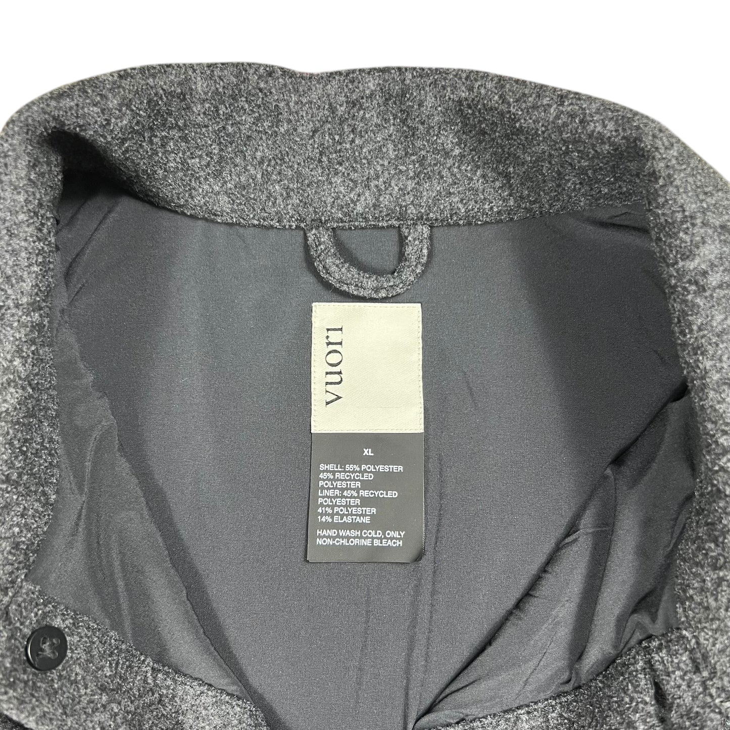 Vuori brecken jacket men’s heather black shirt jacket (XL)