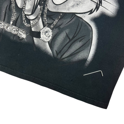 Vintage 2007 Looney Tunes Gangster Bugs Bunny faded tee (L)