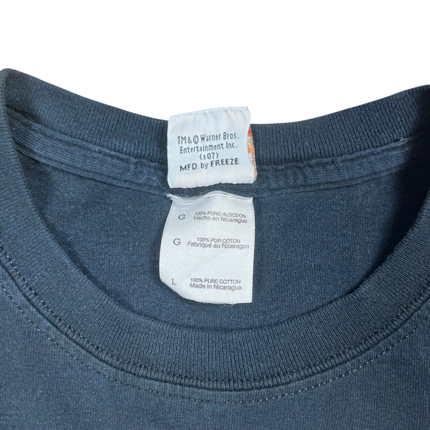 Vintage 2007 Looney Tunes Gangster Bugs Bunny faded tee (L)