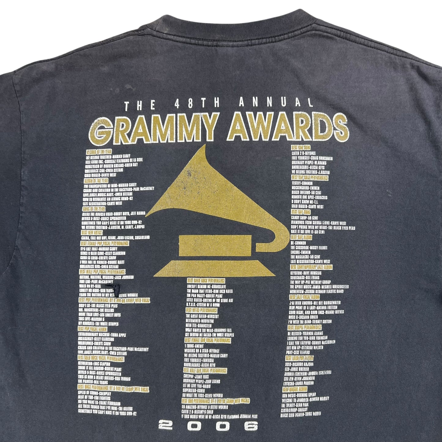 Vintage 2006 The Grammy Awards faded music tee (L)