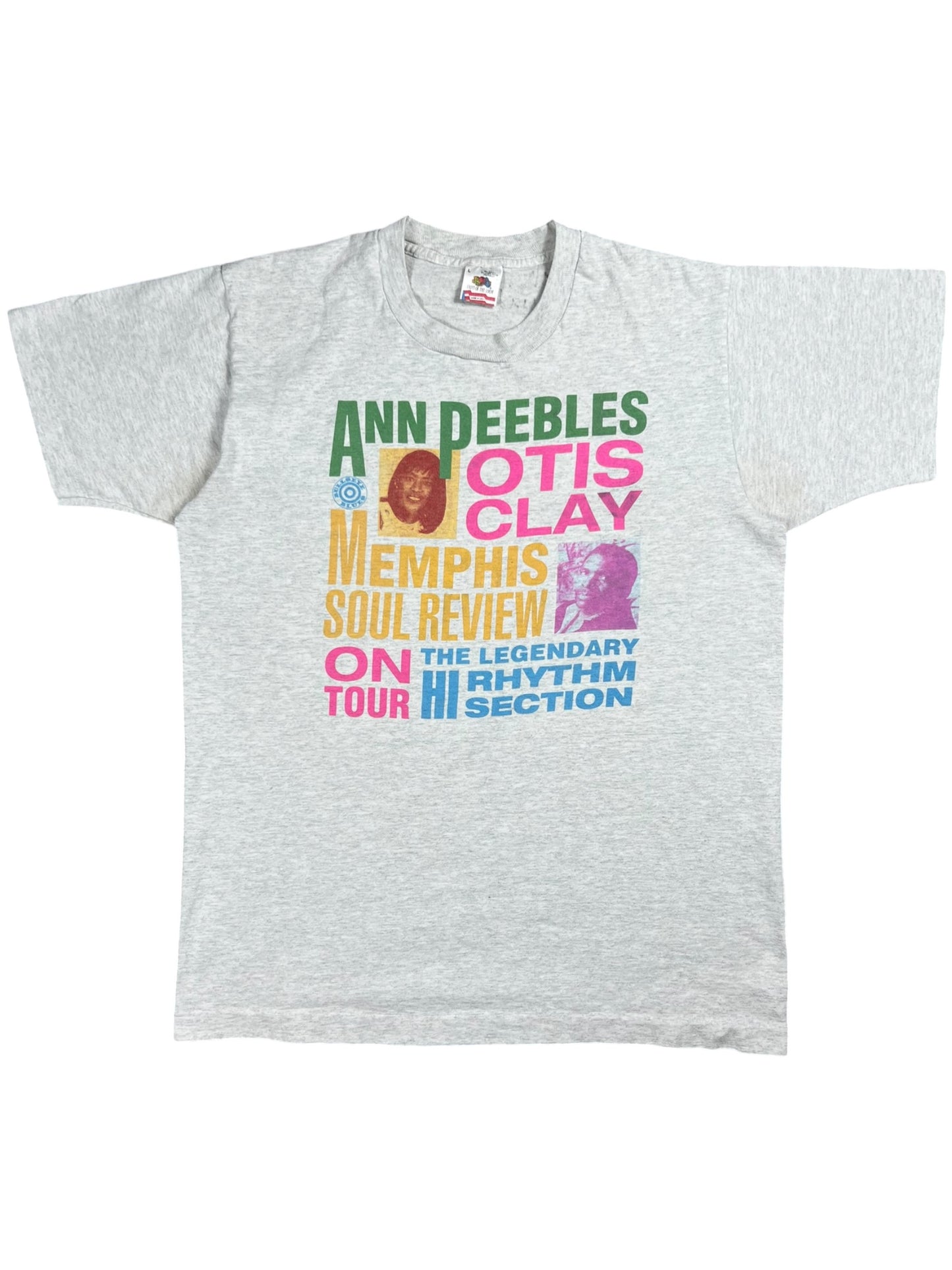 Vintage 90s Otis Clay Ann Pebbles Memphis Soul Review blues band tee (L)