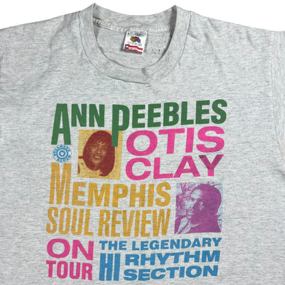 Vintage 90s Otis Clay Ann Pebbles Memphis Soul Review blues band tee (L)