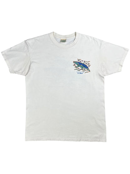 Vintage 90s L.L. Bean supports Maine Audubon Humpback Whale tee (L)