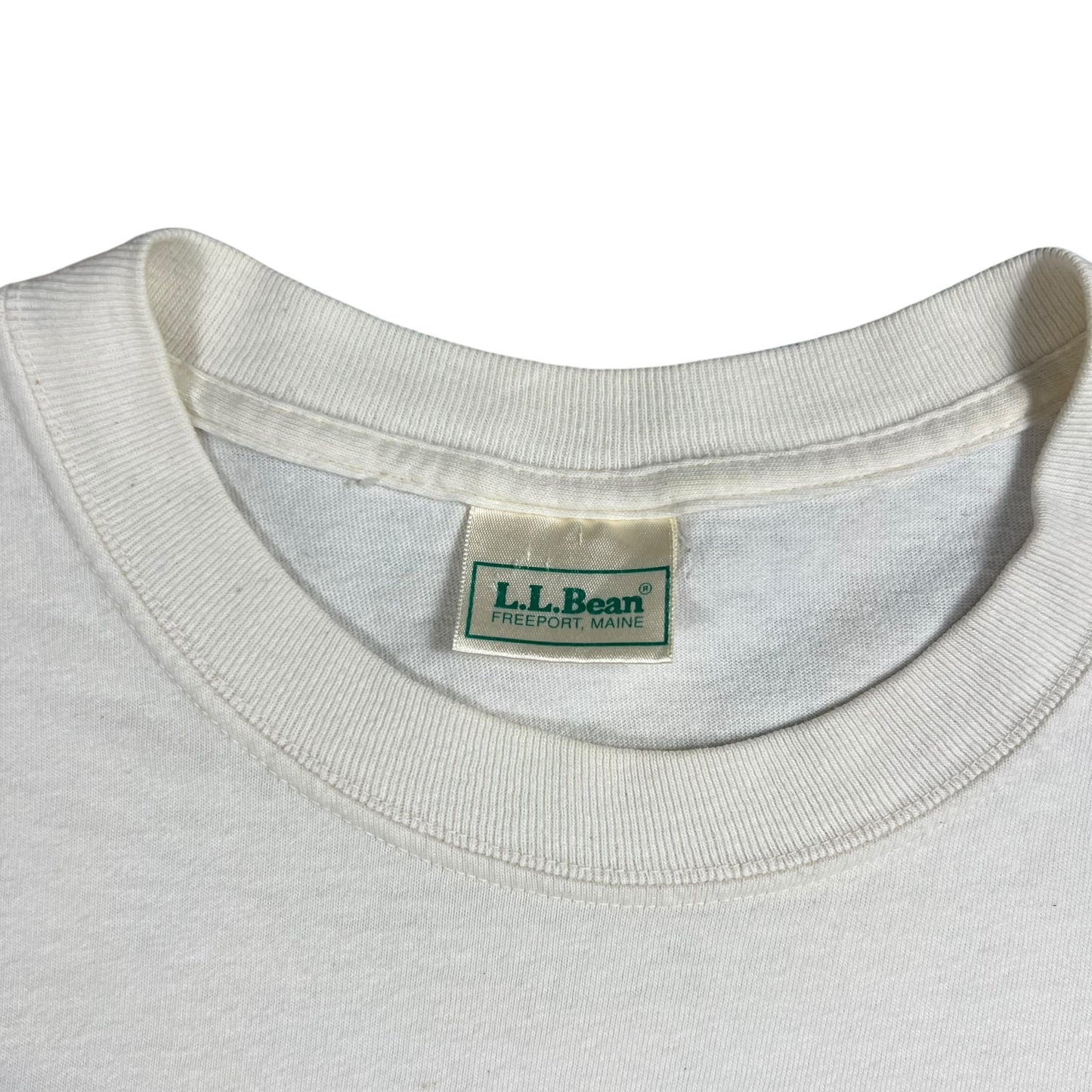 Vintage 90s L.L. Bean supports Maine Audubon Humpback Whale tee (L)