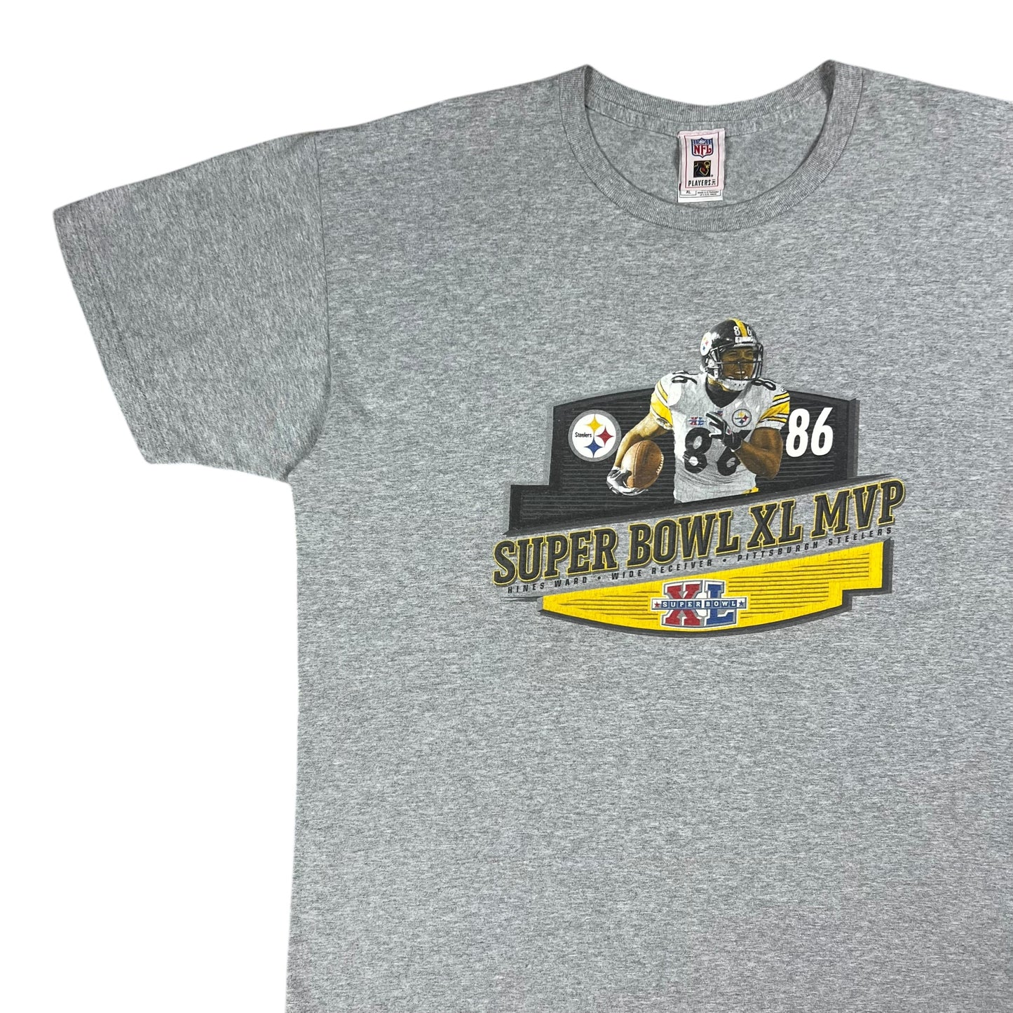 Vintage 2006 Pittsburgh Steelers Hines Ward Super Bowl XL MVP tee (XL)