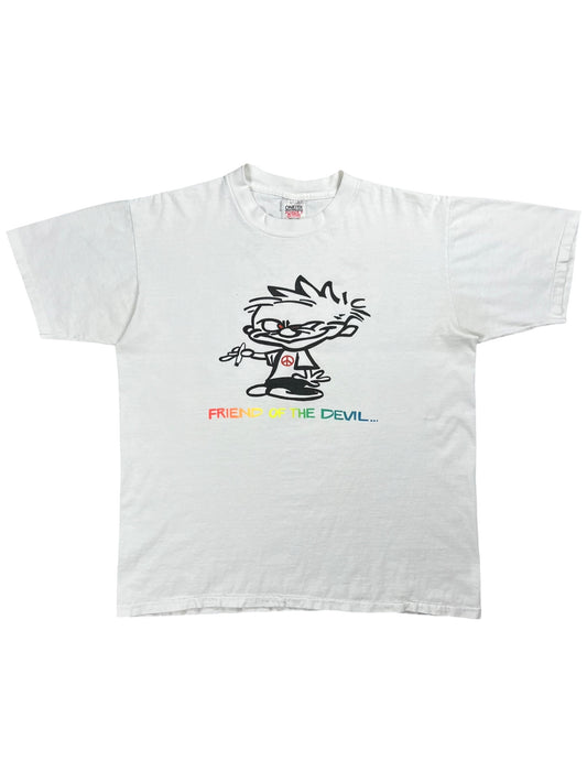Vintage 90s Grateful Dead Friend of the Devil Calvin & Hobbes lot band tee (L)