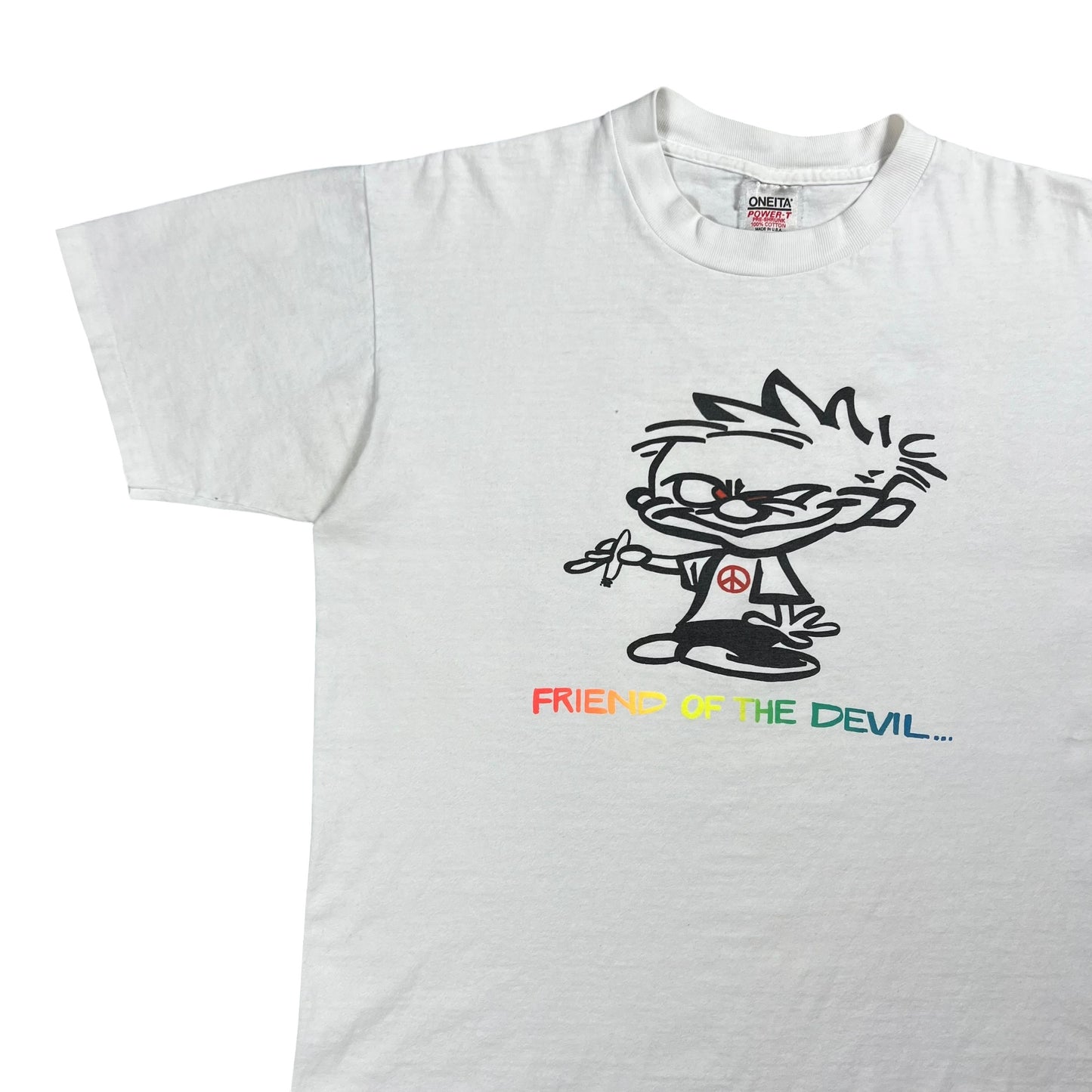 Vintage 90s Grateful Dead Friend of the Devil Calvin & Hobbes lot band tee (L)