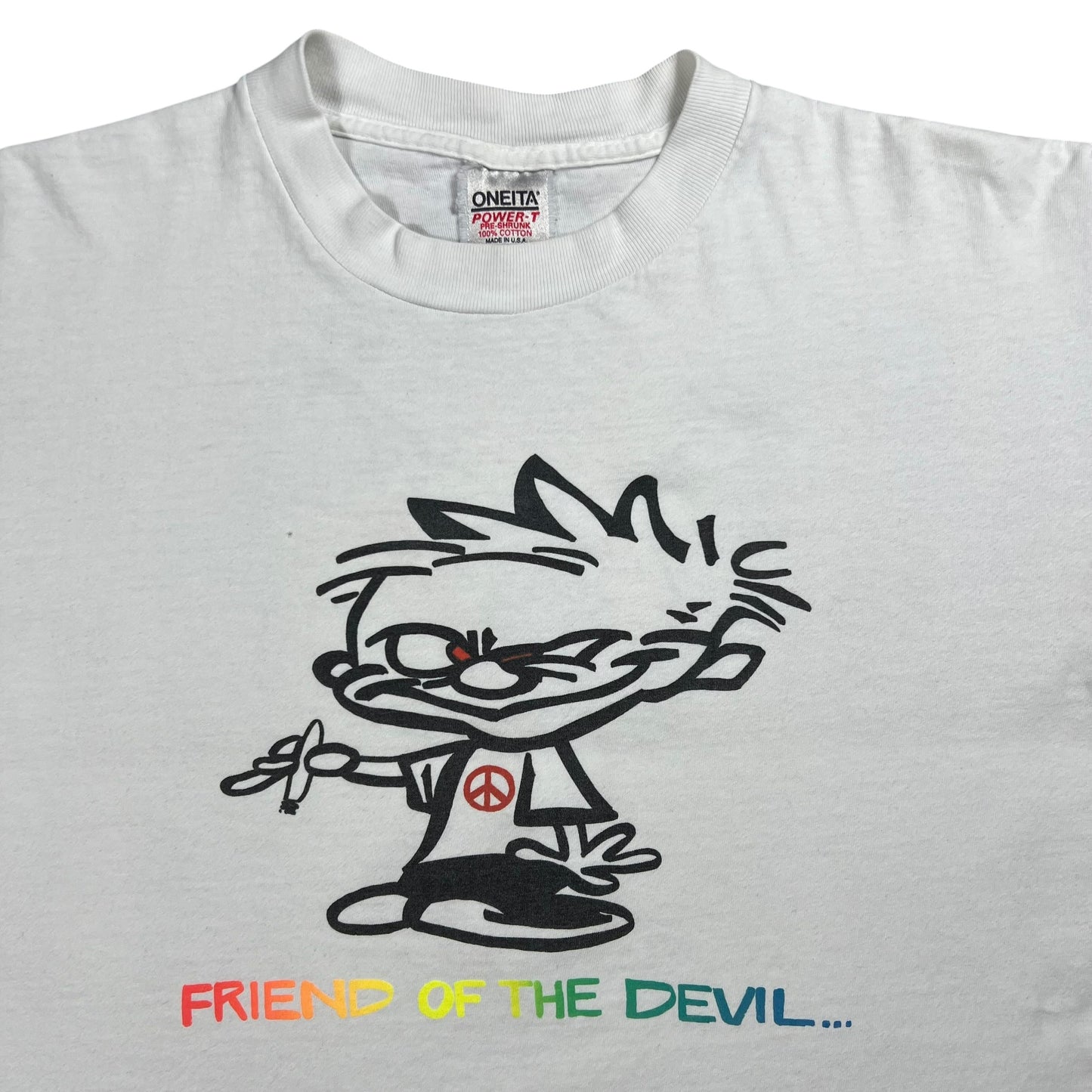 Vintage 90s Grateful Dead Friend of the Devil Calvin & Hobbes lot band tee (L)