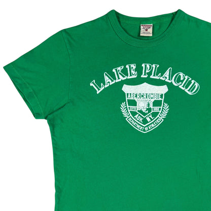 Vintage Y2K Abercrombie & Fitch Lake Placid “flock print” 1970s style tee (M)