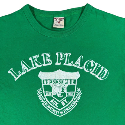 Vintage Y2K Abercrombie & Fitch Lake Placid “flock print” 1970s style tee (M)