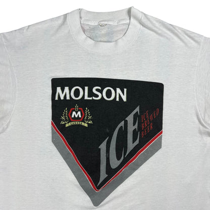 Vintage 80s Molson Ice beer tee (L)