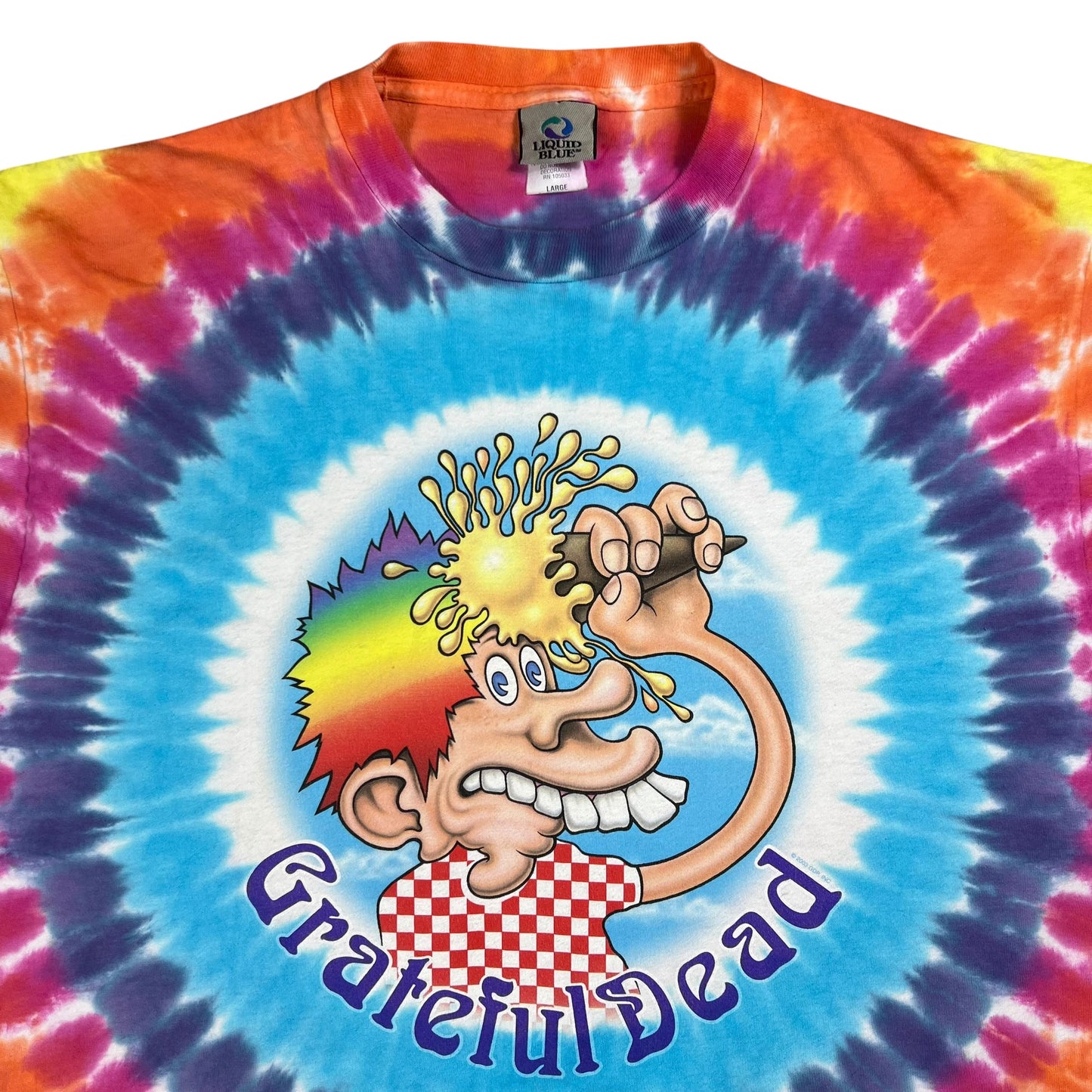 Vintage 2003 Liquid Blue Grateful Dead Ice cream man Europe 72 band tee (L)