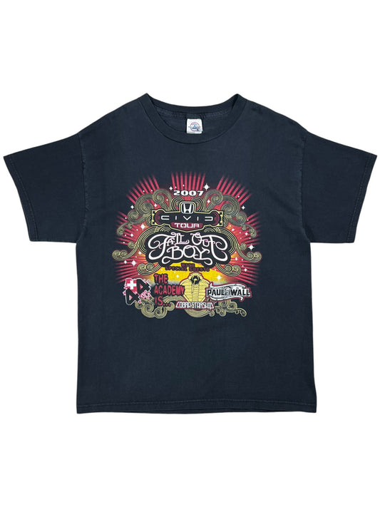 Vintage 2007 Fall Out Boy +44 Paul Wall Cobra Starship band tee (L)