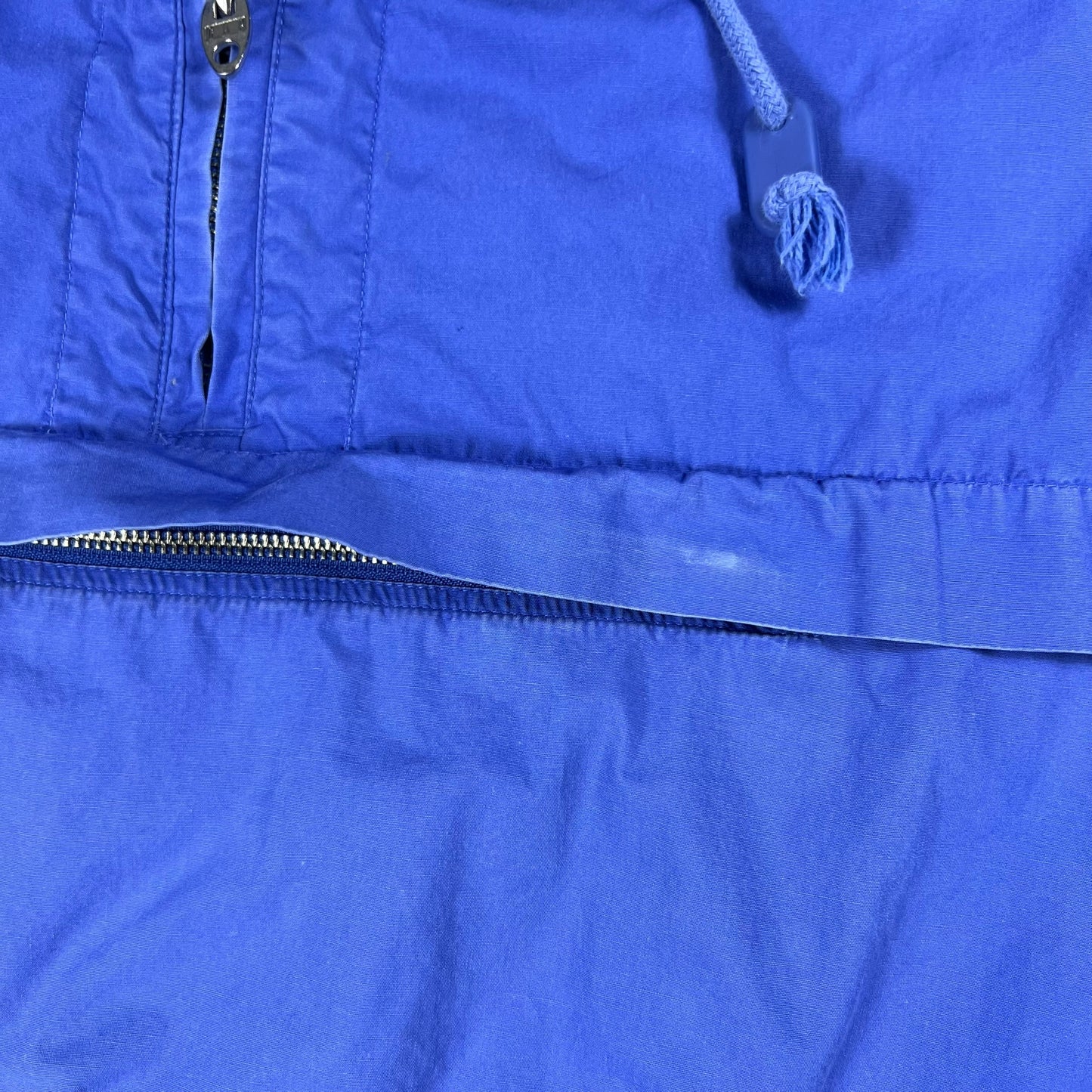 Vintage 90s GAP multi pocket 100% cotton faded blue anorak jacket (M/L)
