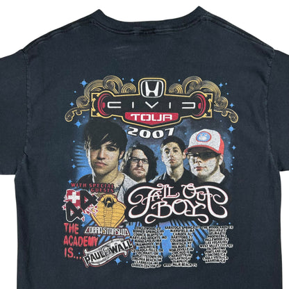 Vintage 2007 Fall Out Boy +44 Paul Wall Cobra Starship band tee (L)