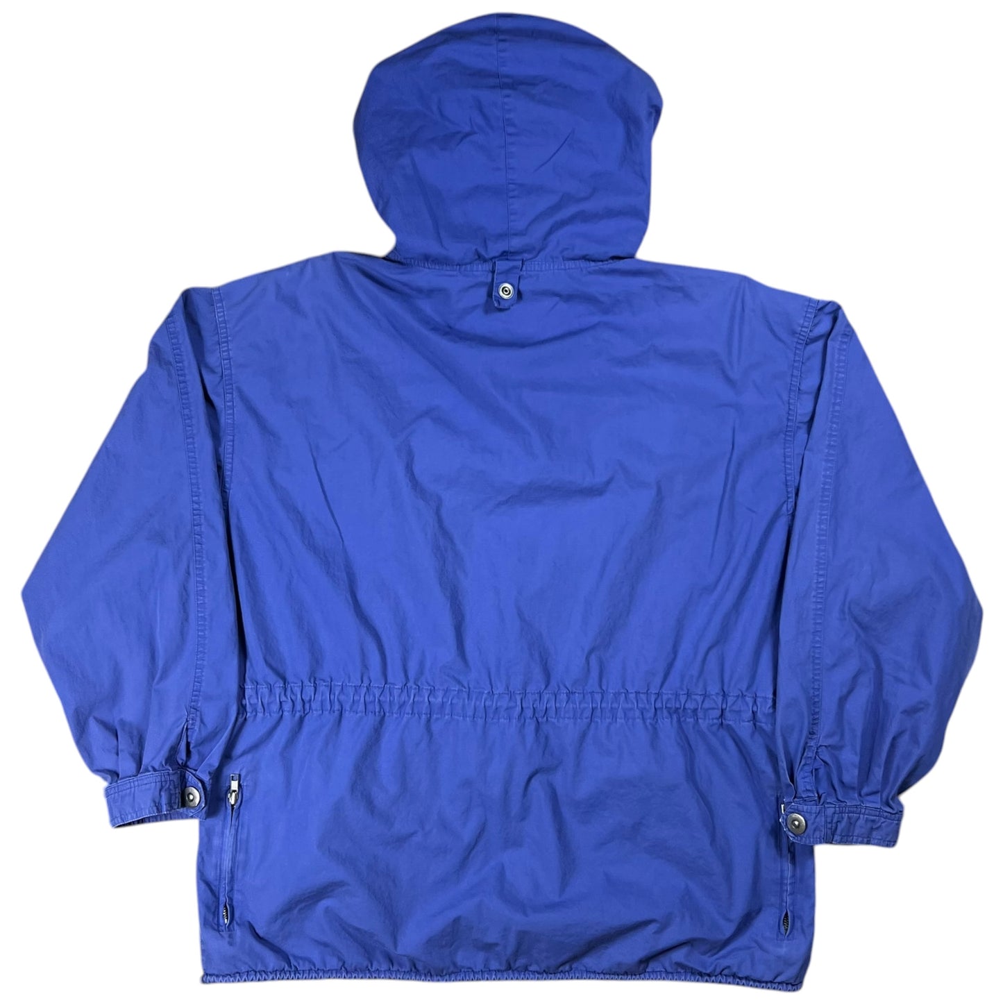 Vintage 90s GAP multi pocket 100% cotton faded blue anorak jacket (M/L)