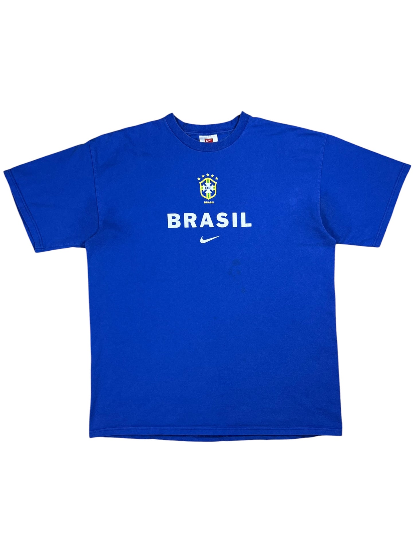 Vintage Y2K Nike Brasil Soccer Ronaldo jersey tee (XL)