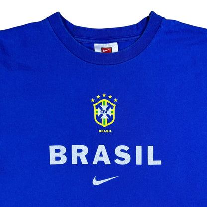 Vintage Y2K Nike Brasil Soccer Ronaldo jersey tee (XL)