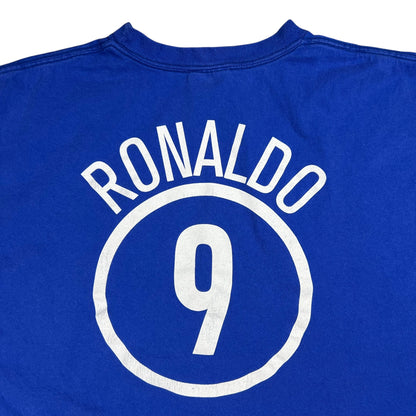 Vintage Y2K Nike Brasil Soccer Ronaldo jersey tee (XL)