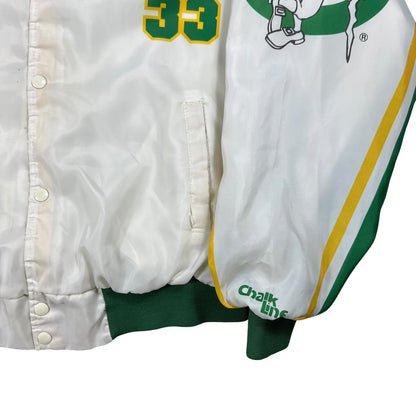 Vintage 90s Chalk Line Fanimation Boston Celtics Larry Bird all over print bomber jacket (XL)