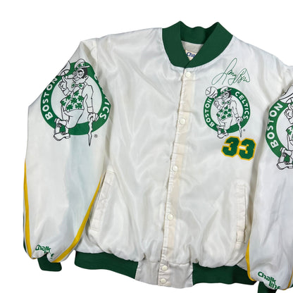 Vintage 90s Chalk Line Fanimation Boston Celtics Larry Bird all over print bomber jacket (XL)