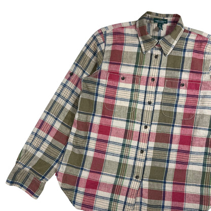 Vintage Y2K Lauren Ralph Lauren women’s linen blend button up shirt (M)