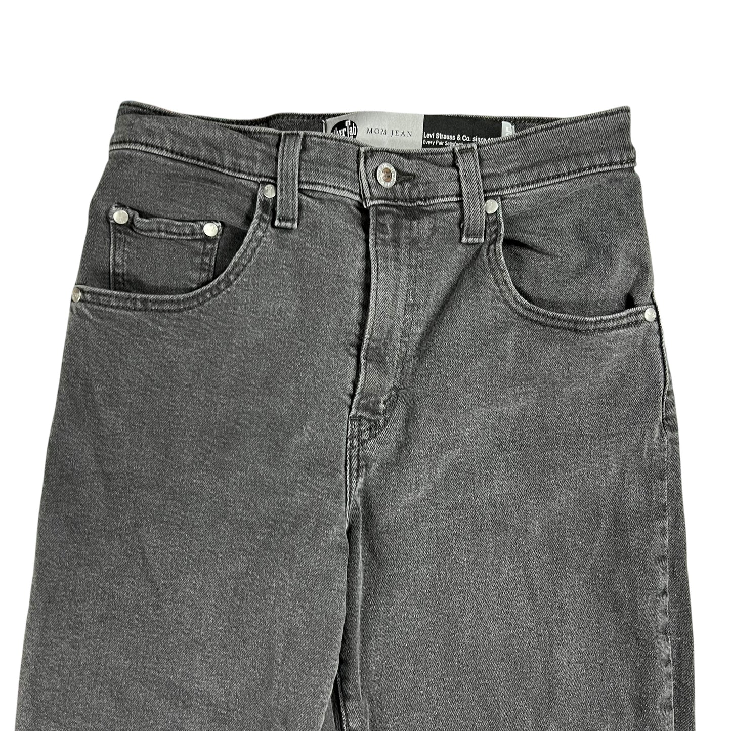 Y2K Levi’s Silver Tab “MOM JEAN” black women’s denim jeans (28x25)