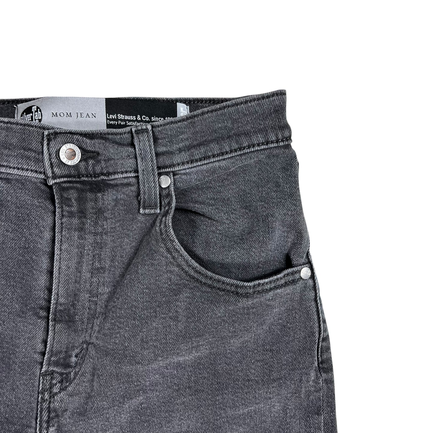 Y2K Levi’s Silver Tab “MOM JEAN” black women’s denim jeans (28x25)